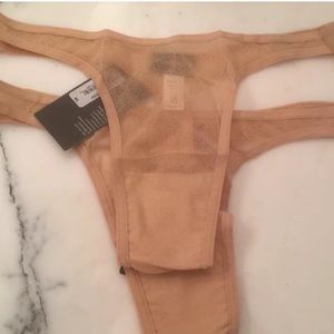 NWT Set of 2 Cosabella Soire Nude Mesh Thongs